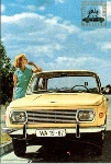 Wartburg 353 1967 - Postkarte Reprint