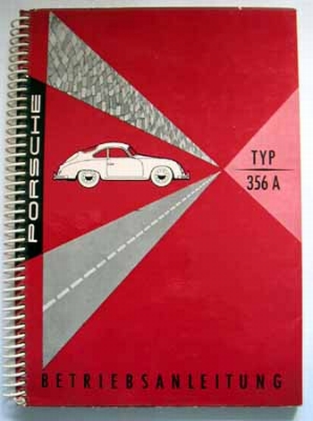 Porsche 356 Betriebsanleitung 1956 Sehr