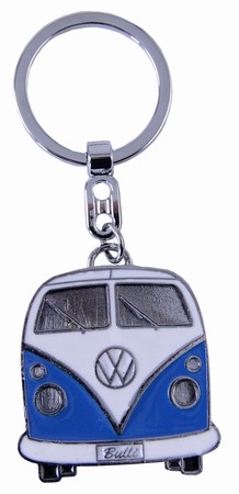 Vw Transporter T1 Metal Keyring - Blue