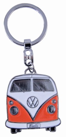 Vw Transporter T1 Metal Keyring - Orange