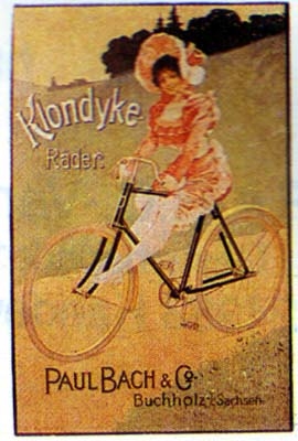 Klassische Werbung Fahrrad Klondyke