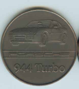 Original Porsche Calendar Coin 1986