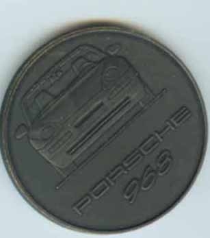 Original Porsche Calendar Coin 1992