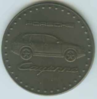 Original Porsche Kalendermünze 2003 Cayenne