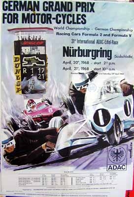 Original Renn 1968 Adac German
