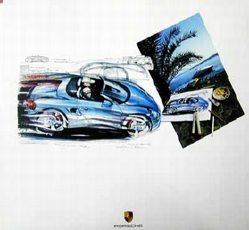 Design Study Porsche Boxster S - Poster