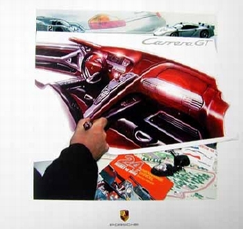 Design Studie Porsche Carrera Gt Show Car - Poster