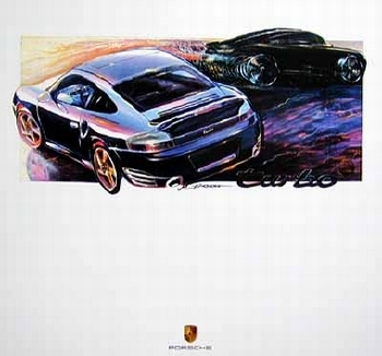 Porsche Design Studie Porsche 996 Turbo, Poster 2000