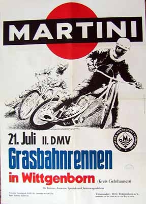 Original Rennplakat 1968 Martini Dmv