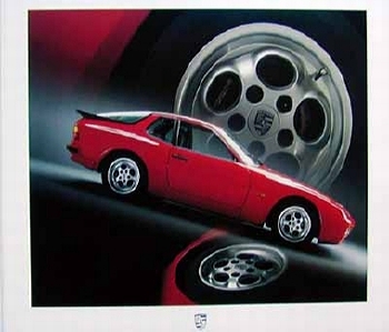 Porsche 944 Turbo Poster, 1986