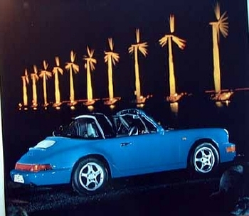 Porsche 911 Targa Poster, 1992