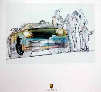 Porsche 911 Cabriolet, Poster 2001