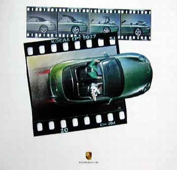 Porsche 911 Carrera Cabriolet, Poster 2001