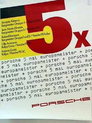 Porsche Original 5x Europameister -
