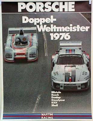 Porsche Original Doppelweltmeister 1976 Martini