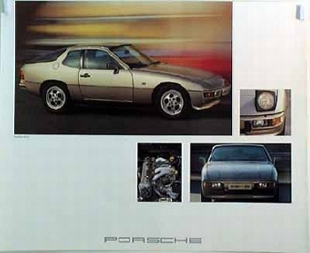 Porsche Original Plakat 1980 924