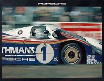 Othmans-porsche 956. 24 Stunden Le Mans 1982 - Poster