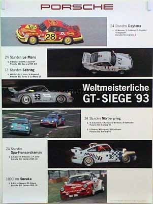 Porsche Original Weltmeisterlicher Gt-siege 1993