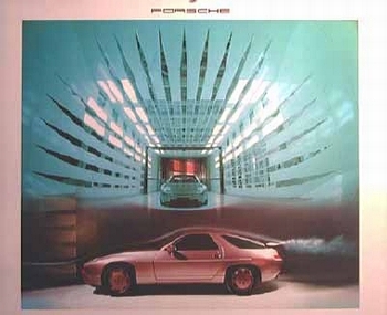 Porsche 928 Turbo Poster, 1987