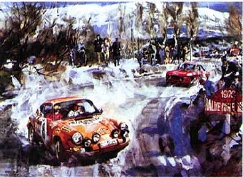 Porsche 911 Rallye Monte Carlo 1970 - Poster