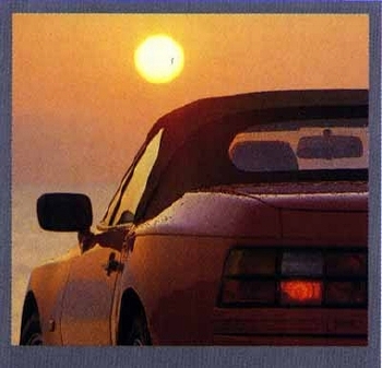 Porsche 944 S2 Cabriolet Poster, 1990