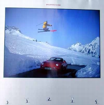 Porsche 968 Cabriolet Poster, 1994