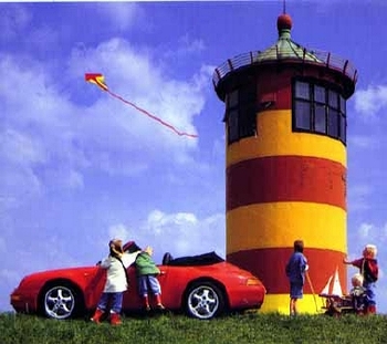 Porsche 911 Carrera Cabriolet Poster, 1995