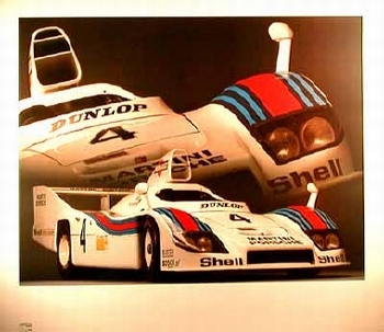 Porsche 936 Spyder 1977 Poster, 1985