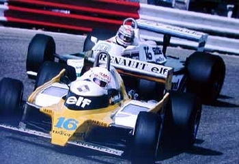 René Arnoux In His Renault