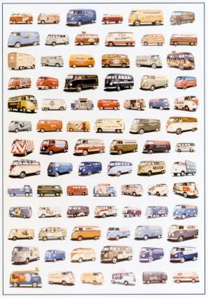 Vw Volkswagen Bulli Bus Transporter Poster