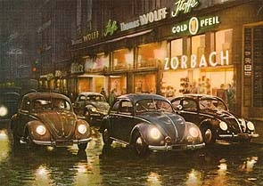 Vw Volkswagen Käfer Nachtleben Werbung