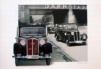 Dkw F5 Cabrio-limousine 1935 Poster