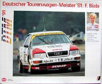 Audi Sport Dtm Poster 1991