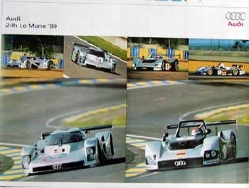 Original Audi Sport Poster Le Mans 1999