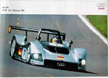 Original Audi Sport Poster Le Mans 1999