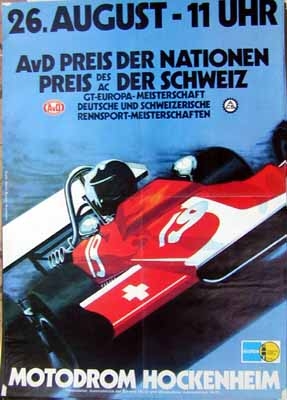 Original Avd Rennplakat Ca 1980