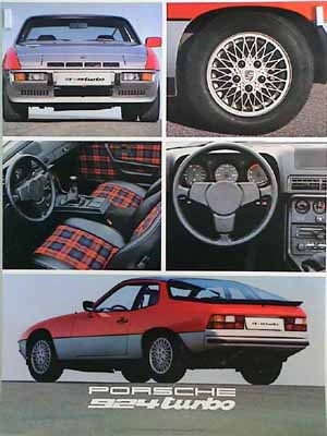 Original Porsche Werbeplakat 1979 - Porsche 924 Turbo - Gut Erhalten