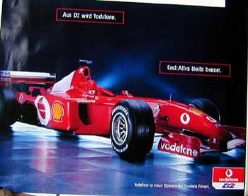 Original Vodafone Ferrari F 2001