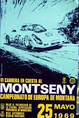 Original Renn 1969 Montseny Porsche-spyder