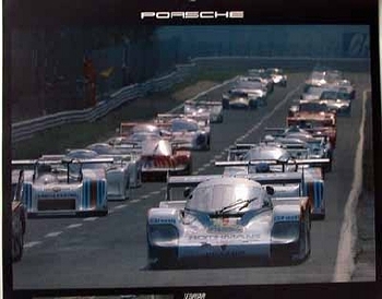 24 Stunden Le Mans 1982 , Rothmans-porsche 956 - Poster