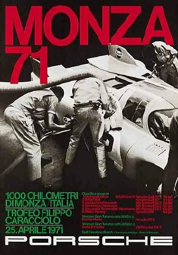1000 Km Von Monza 1971 - Porsche Reprint