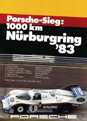 Porsche Sieg Nürburgring 1983 - Porsche Reprint