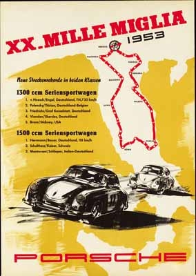 Xx. Mille Miglia 1953 - Porsche Reprint
