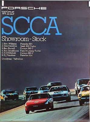 Porsche 924 Wins Scca Showroom
