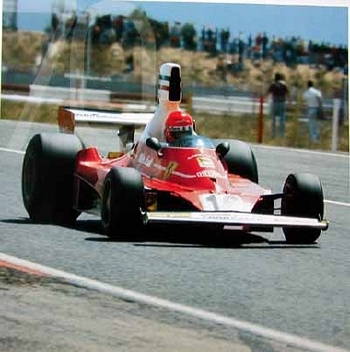 Niki Lauda, Ferrari 312t. Formula 1. 70 Years Agip Poster, 1996
