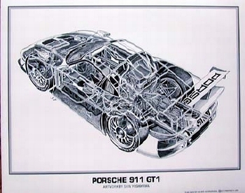 Artwork Shin Yoshikawa Porsche 911