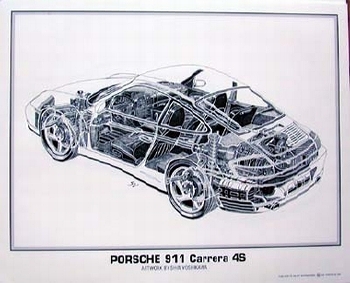 Artwork Shin Yoshikawa Porsche 911