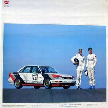 Audi Original Poster 1991. Audi Quattro Sport