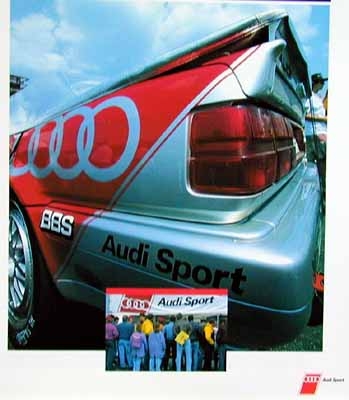 Audi Original Poster 1993. Audi Quattro Motorsport