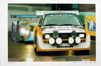 Audi Quattro S1 Poster, Audi Original Poster 2003